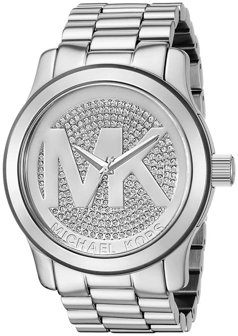 michael kors runway watch silver reviews|Michael Kors oversized watch.